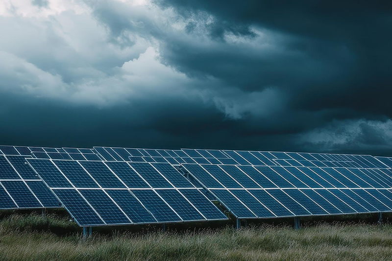 Impianto energetico esposto al rischio climatico